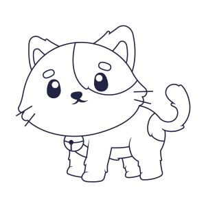 ציור של חתול צעיר