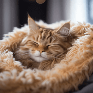 איך להרגיל חתול לישון במיטה שלו