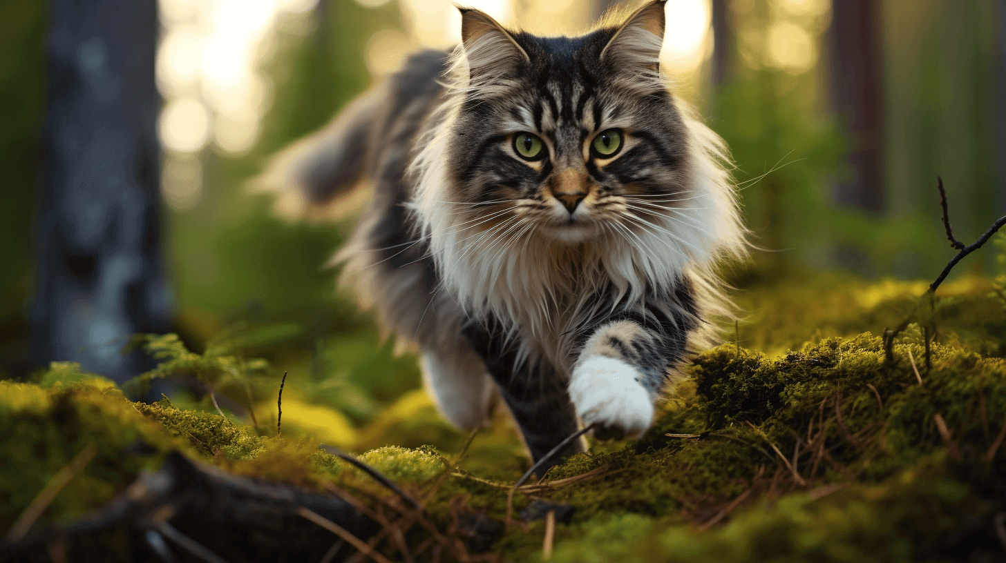 חתול יער נורווגי, במצוד אחר הטרף