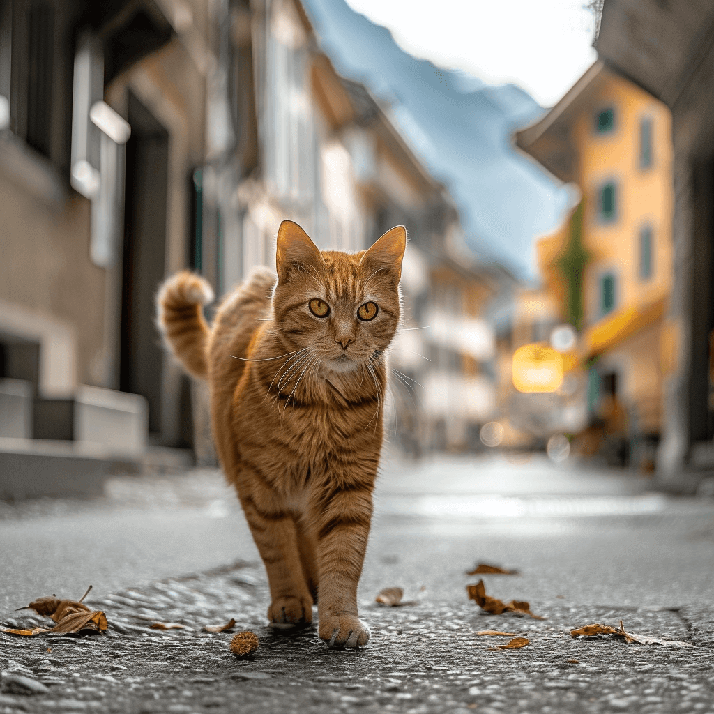 חתול רחוב ג'ינג'י