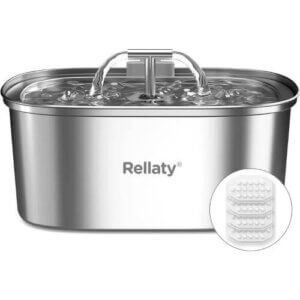 Stainless steel cat water fountain