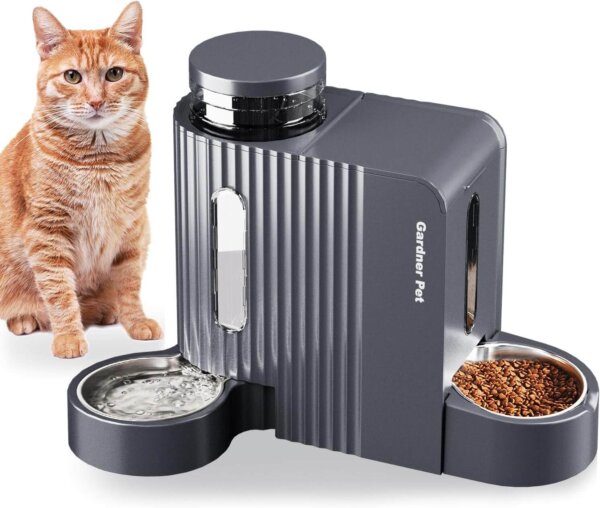 Water dispenser and cat food feeder