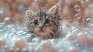 מאיזה גיל אפשר לקלח חתול
