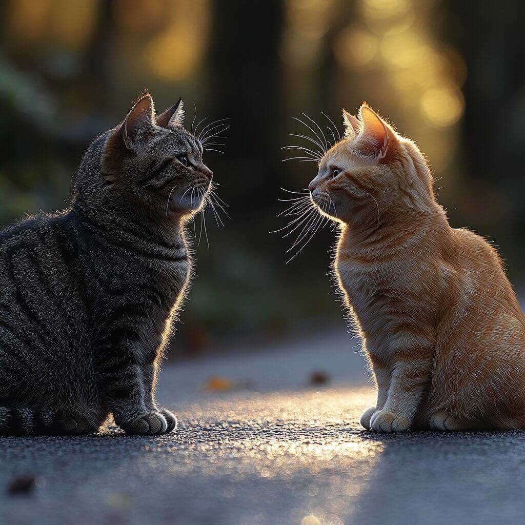 איך חתול מתקשר