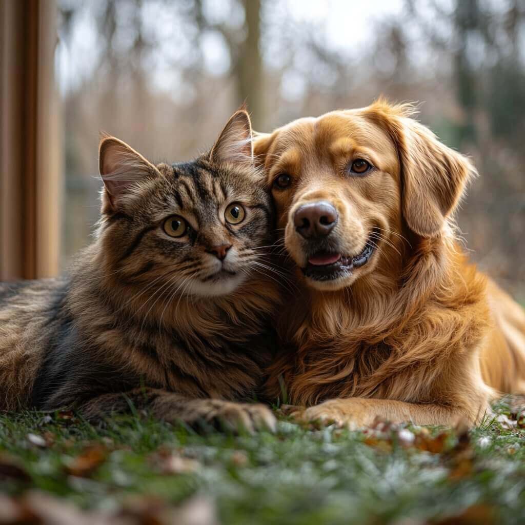 איך מרגילים חתול לכלב