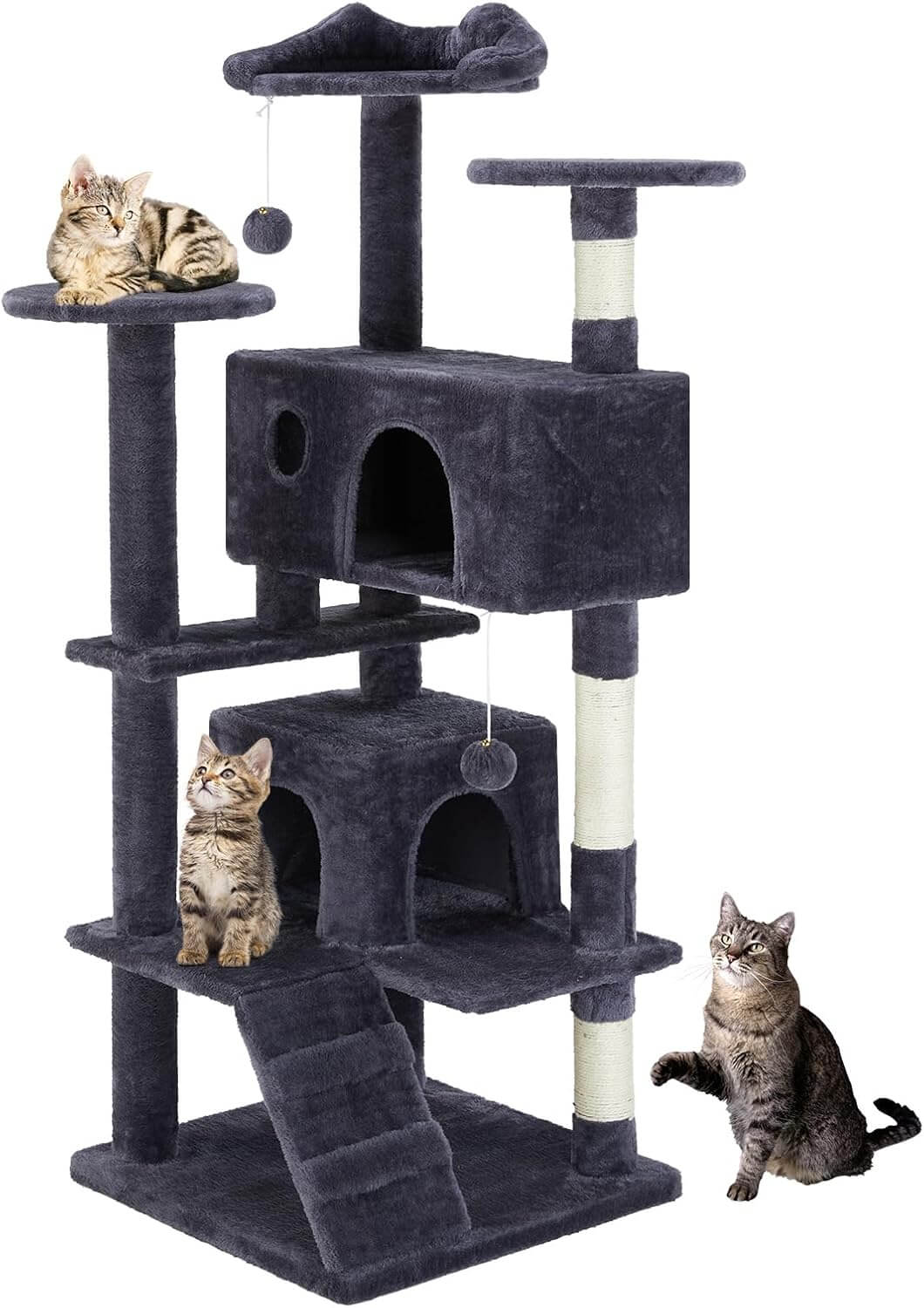 מגדל לחתול Sweetcrispy 54-Inch Cat Tree Tower
